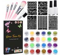 Kit tatuatore glitter per produrre tatuaggi glitter 120 modelli