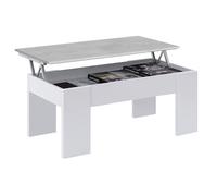 KIT TAVOLO CAFF ELEV.50X100X45/56H BIANCO/CEMEN