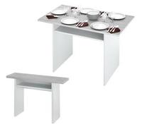 KIT TAVOLO CONSOLLE 35/70X120XH75 CM BIANCO CEME