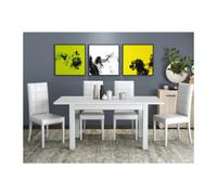 KIT TAVOLO FIRENZE 110/150X70XH76 BCO FRASSINO