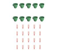 Kit Tazza Coltivazione Fragole con 10 Tazze e 20 Forchette per Trapianti Giardin