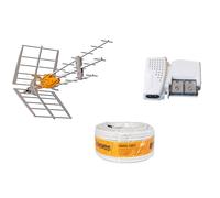 Kit TDT DAT BOSS 42dB LTE 5G + Alimentazione + Cavo 20m