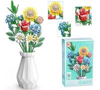 Kit tecnico di costruzione Fiori dei prati con vaso 618 pezzi