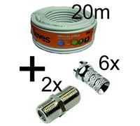 Kit Tegus Rotolo cavo 20 m + connettori F