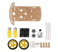 Kit telaio auto robot per Arduino, robotica educativa 2WD con encoder di velocità e cambio a 2 motori, compatibile con scatola batterie AA per fai da te