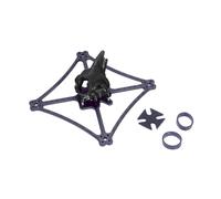 Kit telaio in fibra di carbonio 3K con passo da 114 mm/118 mm, supporto motore brushless 1104/1106, adatto for accessori for droni da corsa RC FPV.(Venom-114 Black)