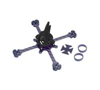 Kit telaio in fibra di carbonio 3K con passo da 114 mm/118 mm, supporto motore brushless 1104/1106, adatto for accessori for droni da corsa RC FPV.(Venom-118 Black)
