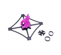 Kit telaio in fibra di carbonio 3K con passo da 114 mm/118 mm, supporto motore brushless 1104/1106, adatto for accessori for droni da corsa RC FPV.(Venom-114 Purple)