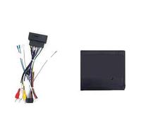 Kit Telaio Per Navigatore Auto Telaio Per Lettore DVD Telaio Per Radio Android Pannello Schermo Per Auto Per Jeep Per Compass 2017 Con Fasce Per Cavi Cornice Autoradio Centrale(Cable and canbus)