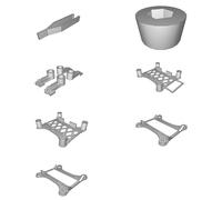 Kit Telaio Pieghevole per DJI Ryze Tello Drone Conversione Stampato 3D