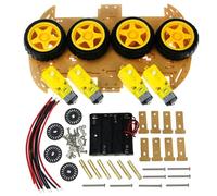 Kit Telaio Robot 4WD con Speed Encoder per Progetti Facile per Arduino