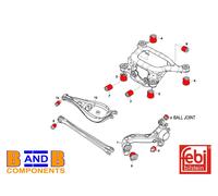 KIT TELAIO TRAINO SUPPORTO BOCCOLA BRACCIO COMANDO POSTERIORE BMW SERIE 3...