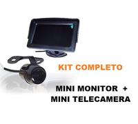 KIT TELECAMERA + MONITOR LCD LED A COLORI 4,3" PARCHEGGIO AUTO FACILE MONTAGGIO