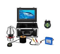 Kit Telecamera Subacquea for la Pesca nel Ghiaccio da 9 Pollici con Funzione DVR Telecamera con Rotazione Orizzontale a 360 ° Telecamera con Telecomando 1000TVL Luce IR(No DVR)