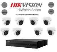 KIT TELECAMERE VIDEOSORVEGLIANZA AHD HIKVISION 1080P 8 CANALI+ 8 CAM+ HARD DISK