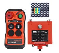 Kit telecomando per gru wireless industriale Q200 1 pulsante Motion 2 Ricevitore trasmettitore paranco elettrico 12v 24v con arresto di emergenza (AC/DC 12-24V)