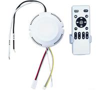 Kit telecomando per ventilatore da soffitto, 24 V DC, dimmerabile, per Smart Life, controllo della luce, 6 velocità, WiFi, controller compatibile con Alexa Google Silent (18 W)