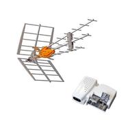 KIT TELEVES 149921 DAT Boss Antenna UHF Intelligente LTE700 (C.21 - C.48) Rateau + Alimentazione 24V