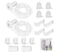 Kit Tenda a Rullo Staffa Supporto,2 PCS Supporto a Morsetto per Tenda a Rullo da 17mm Kit di Installazione e Ricambio Senza Foratura per Tende Oscuranti Interno Ganci per Tende a Rullo