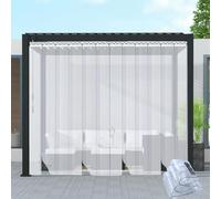 Kit tenda isolante trasparente per porte, kit cortina in PVC liscio, tende isolanti per tutte le stagioni WGHGCF(1.6mm,1.2MX2M)