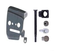 Kit tendicatena in metallo per motoseghe Echo CS-400 e CS-450, include vite di regolazione e coperchio della pompa dell'olio, sostituzione diretta per codici articolo V651000001 V203000110 C305000011
