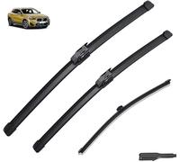 Kit Tergicristallo Per BMW X2 F39 2018 2019 2020 2021 2022 M Sport Anteriore/Posteriore - Spazzole Flat Blade ad Alta Prestazione, Ricambio Universale