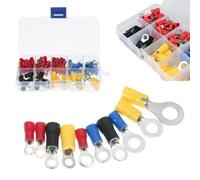 Kit terminale a crimpare ad anello elettrico, 102 pezzi, compatibile con le gamme AWG comuni e gli standard di installazione