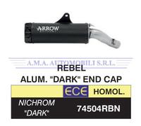 Kit terminale Rebel fond. in alluminio Dark Honda CMX 500 Rebel 2020 2021 2022