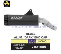 Kit terminale Rebel fondello in alluminio Dark Honda CMX 1100 Rebel 2021 2022