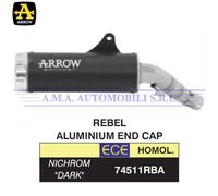 74511RBA - Terminale Scarico Arrow Rebel Dark Honda CMX 1100 Rebel (21-22)