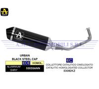 Kit Terminale Urban Dark+Collettore cat. omo. Piaggio MEDLEY 150 S ABS 2022 2023