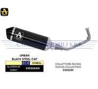 Kit Terminale Urban Dark+Collettore racing Piaggio MEDLEY 125 S ABS 2020 2021