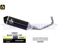 Kit Terminale Urban Dark+Collettore racing Piaggio MEDLEY 125 S ABS 2022 2023