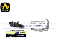 Kit Terminale X-Kone "Dark"+Collettori racing Kawasaki Versys 650 Anni 2021 2022