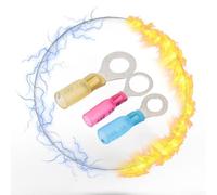 Kit terminali ad anello termorestringente, kit di connettori termorestringenti da 22-10 AWG con isolamento termorestringente