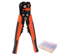 Kit terminali per cavi Gearwell, set di terminali a crimpare da 400 pezzi con spelafili, connettori di testa assortiti in 3 colori per cablaggio elettrico marino automobilistico