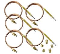 Spares2go, kit termocoppia universale e fissaggi (600 mm, confezione da 5)