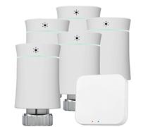 Kit Termosifoni Completo di 5 Valvole Termostatiche Beca con Gateway
