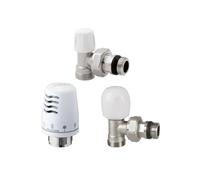 KIT TERMOSTATICO VALVOLA + DETENTORE + TESTINA TERMOSTATICA D.3/8"