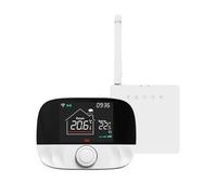 Kit Termostato Wireless RF WIFI, Termostato Wifi a Batteria, Compatibile Con Alexa Google, Per Caldaia A Gas