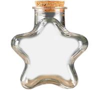 Kit terrario con muschio a forma di stella da 230 ml, vasi trasparenti per piante grasse per desktop fai-da-te, vasi da fiori di facile manutenzione per l'home office