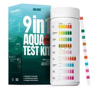 KIT TEST ACQUA ACQUARIO 9 IN 1 DOLCE SALATO MISURATORE DUREZZA PH NITRATI NITRIT