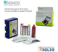 Kit Test di Controllo Misuratore PH Cloro Analisi per Trattamento Acqua Piscina