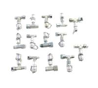 Kit Test Pressione Idraulica Con 5 Manometri 13 Raccordi 14 Tee 1Mpa 10Mpa 25Mpa 40Mpa 60Mpa Compatibile Con CASE