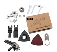 Kit testa di conversione smerigliatrice angolare, kit adattatore strumento oscillante convertitore - Accessori per strumenti oscillanti multifunzionali,Conversione smerigliatrice angolare multifu