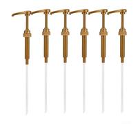 Kit testa pompa sciroppo, 6 pezzi per bottiglie da 10 ml, con molla in acciaio inox e camera antisifone per un'erogazione pulita (28/410)