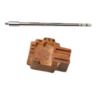 Kit testa saldatore joystick da 13 mm con elemento riscaldante T12, punta di saldatura in rame staccabile per riparazione controller P55 P54 Xb0x 5witch Pro, riscaldatore da 5,9 pollici, funzionamento
