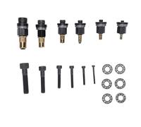 Kit Teste Rivettatrice Manuale, 6 Pz M3 M4 M5 M6 M8 M10 Acciaio Carbonio Punta Ricambio Inserti Filettati per Chiave Trapano Elettrico