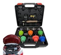 Kit tester di pressione del liquido di raffreddamento, kit di riempimento del liquido di raffreddamento a vuoto,Strumento automobilistico 14 pezzi Tester di pressione del sistema dell'olio | Strumento