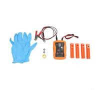 Kit tester e detergente per iniettori di carburante, 12 V DC, strumento diagnostico portatile per riparazione auto, esame simultaneo, pulizia e rimozione, plastica ABS arancione, con cavo da 75 cm
